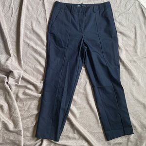 Zara large black pants with slit in leg front